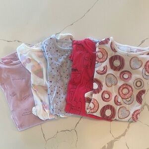 Carters girls 5T long sleeve night gown bundle